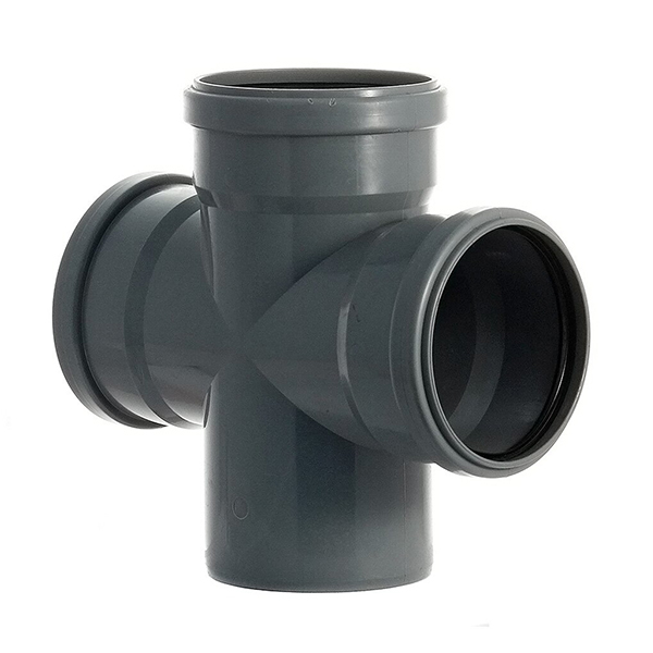 Крестовина канализационная Reiger Triple Safe Ø 110×110×110/87,5° мм