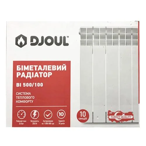Радиатор биметаллический Djoul Bi 500/100 мм