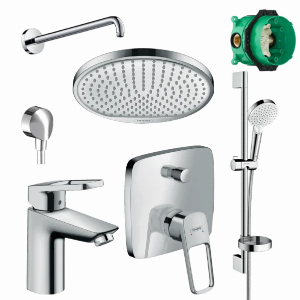 Душевая система скрытого монтажа Hansgrohe Logis Loop 1122019