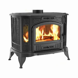 Чугунная печь-камин Kratki Koza K9 ASDP 10,0 кВт, дымоход Ø 150 мм