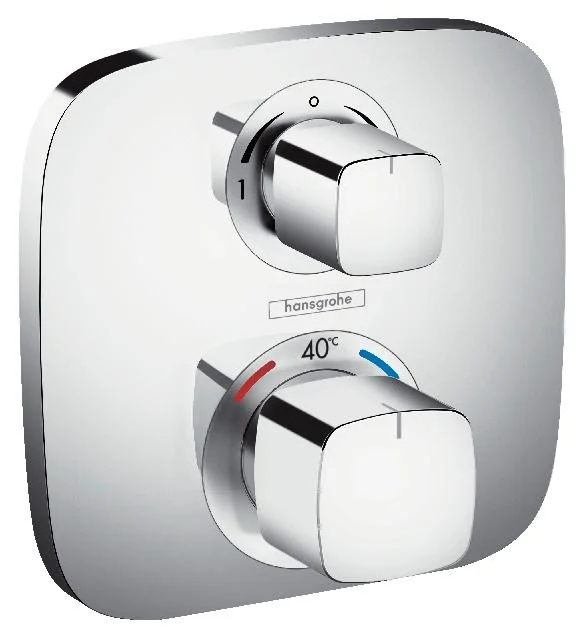 Термостат Hansgrohe Ecostat E 15708000 для ванны с душем, с запорным вентилем