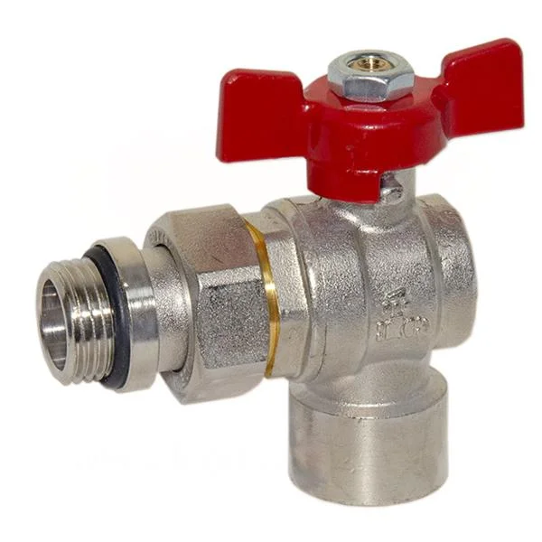 Кран-американка кутова Bianchi Ø 1/2" внутрішня - зовнішня різьба (red/червоний)