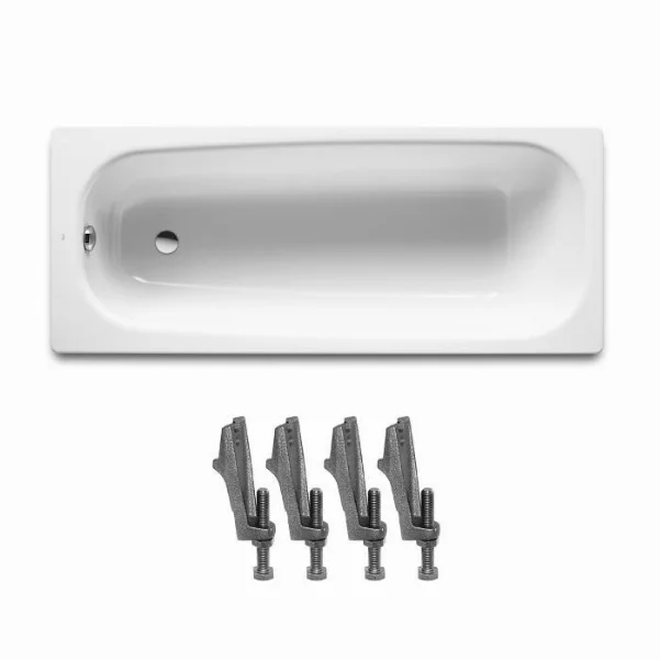 Ванна чавунна ROCA Continental 170x70 см в комплекті з ніжками