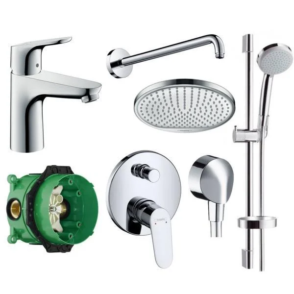 Душова система Hansgrohe Focus (31607000+27772000+31945000+01800180+27454000+27413000+26723000)