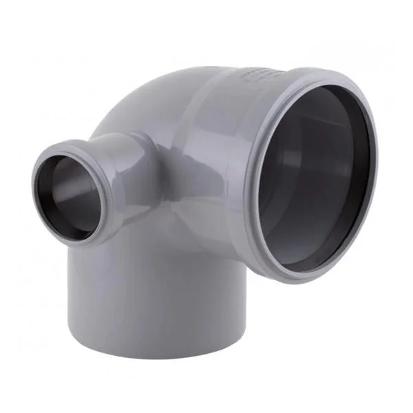 Коліно каналізаційне Reiger Triple Safe Ø 110/87°×50/87° відвід в ліво