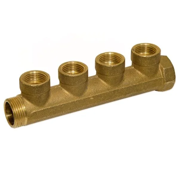 Колектор латунний Bianchi Ø 3/4"×1/2" - 4 контури, I=36 мм (внутрішня різьба)