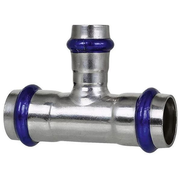 Трійник редукційний прес нержавійка ASG Inox Press Ø 35×28×35 мм