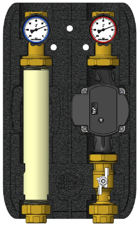 Насосная группа Termojet НГ-47 (ЕРР) Ø 1" без смесителя (в изоляции)