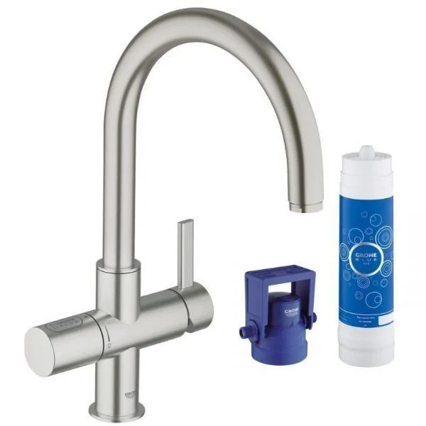 Змішувач для кухні Grohe Blue Pure суперсталь