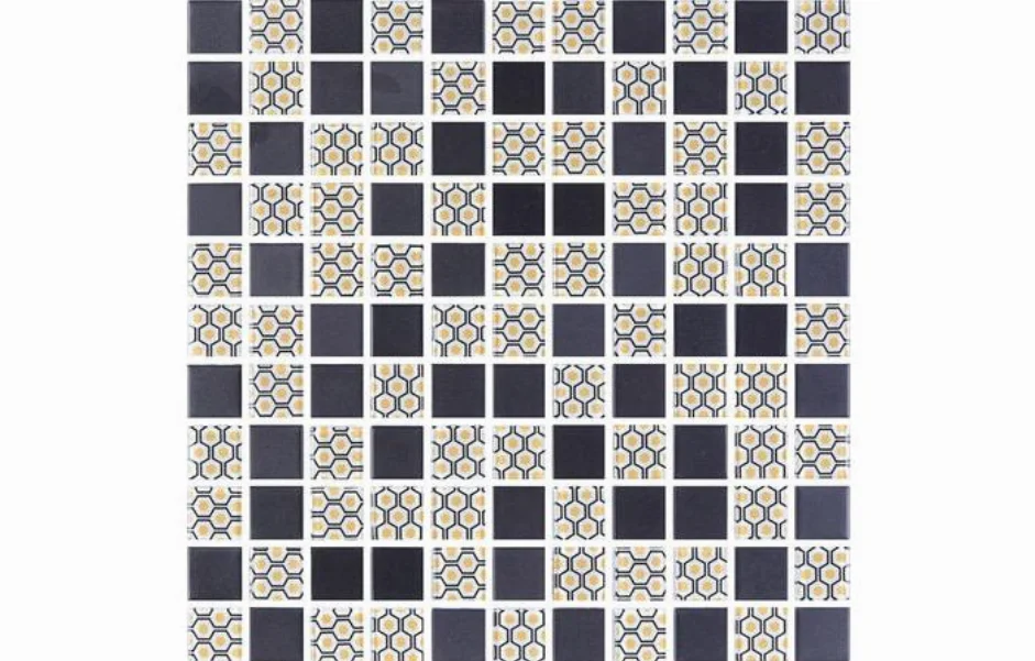 Мозаика GMP 0825002 С2 Print 2-Black MATT 300x300x8 Kotto Ceramica