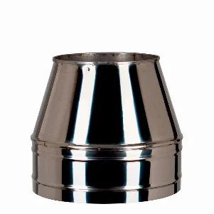 Конус для дымохода сэндвич Ø 350/420 мм (нерж.- нерж. сталь 0,8 мм AISI)