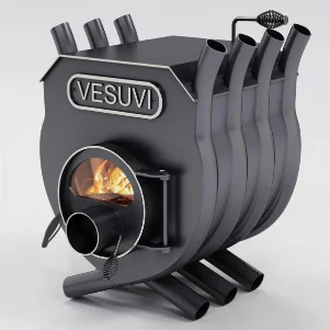 Печь булерьян с варочной поверхностью VESUVI Bullerjan Тип "00" - 6,0 кВт (с термостойким стеклом «Schott Robax»)