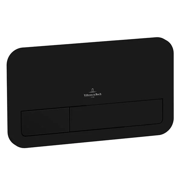 Кнопка змиву Villeroy & Boch ViConnect Black Matt 200S, колір: чорний матовий