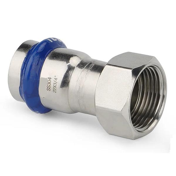 Муфта пресс нержавейка ASG Inox Press Ø 35×1-1/2" с накидной гайкой
