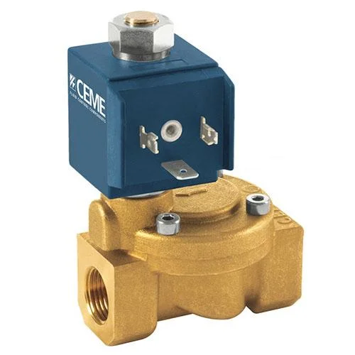Клапан электромагнитный соленоидный CEME 8814 - 1/2" NBR 12V D.C. НЗ (нормально закрытый)
