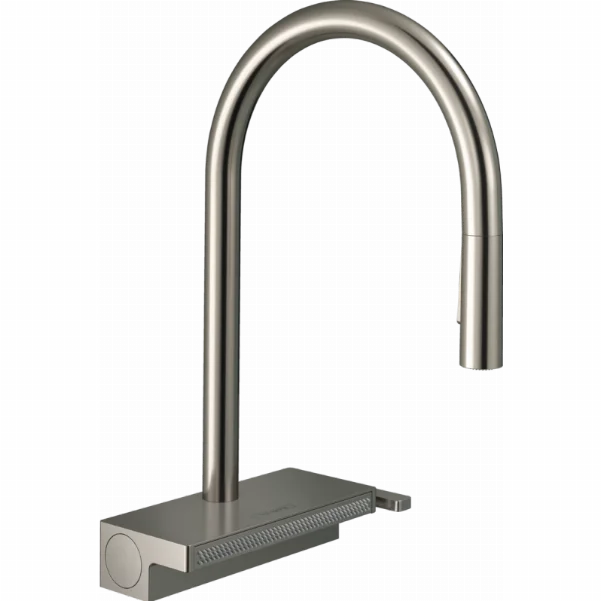 Смеситель для кухонной мойки Hansgrohe Aquno Select M81 с выдвижным душем, под сталь