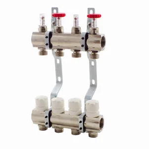 Колектор Fado c витратоміром Ø 1"×3/4" EK - 4 контури