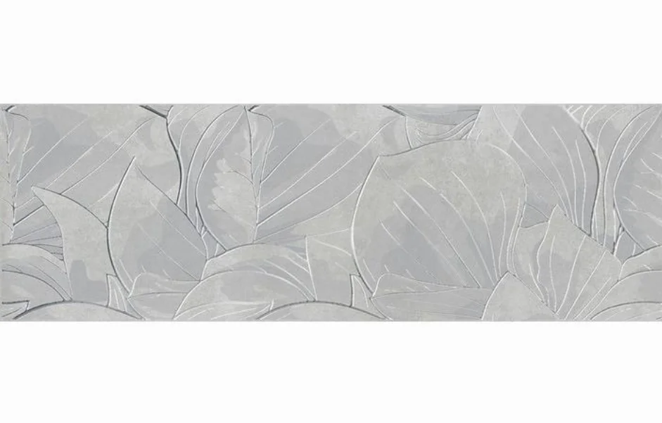 Декор Flower Cemento Light Grey Inserto 240x740x10 Opoczno
