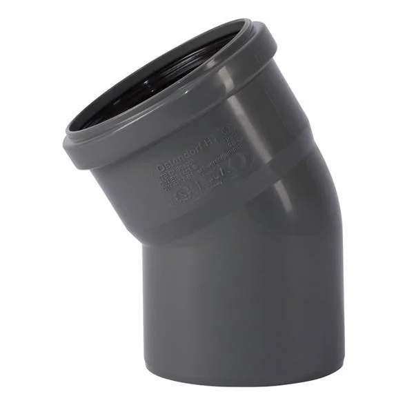 Коліно кналізаційне Ostendorf HT Safe Ø 125/30° мм