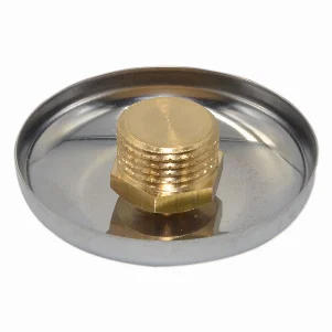 Заглушка з хром накладкою Pattaroni Ø 1/2" зовнішня різьба