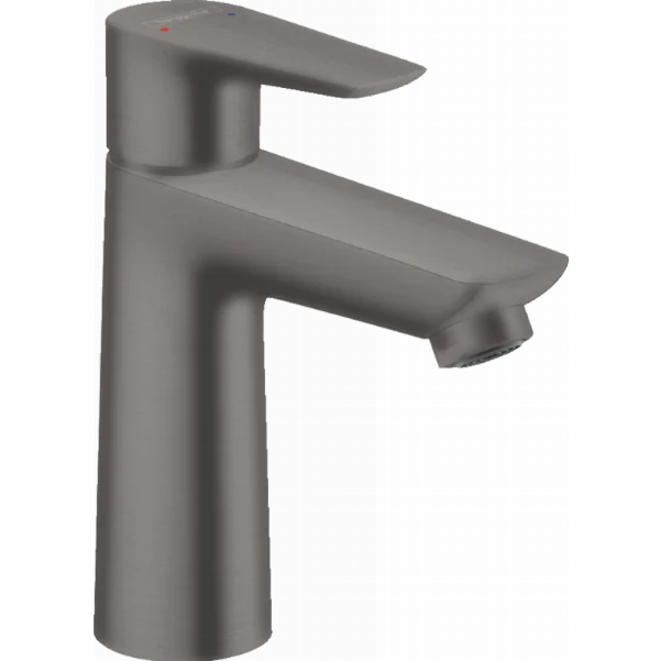 Смеситель для раковины Hansgrohe Talis E, со сливным гарнитуром, черный матовый хром