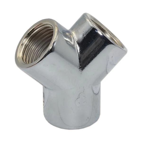 Тройник Y-подобный хром Pattaroni Ø 1/2" внутренняя резьба