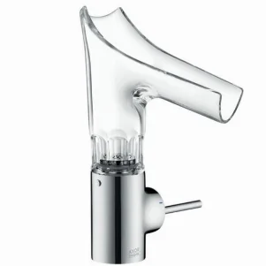 Змішувач для умивальника Axor Starck V 140, ограновування фацетом, хром