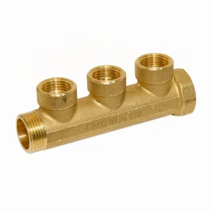 Колектор латунний Bianchi Ø 3/4"×1/2" - 3 контури, I=36 мм (внутрішня різьба)