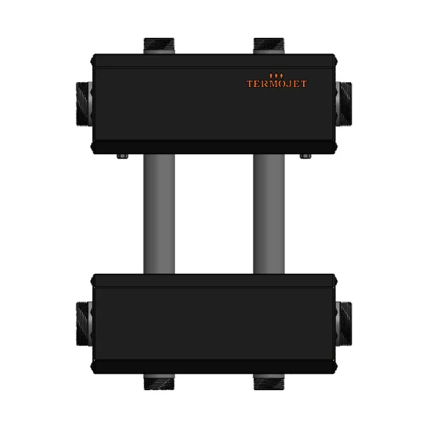 Коллектор для котельной Termojet К22ВН125 (200) Ø 1-1/4"×1" - 2+1 контуров (в изоляции)