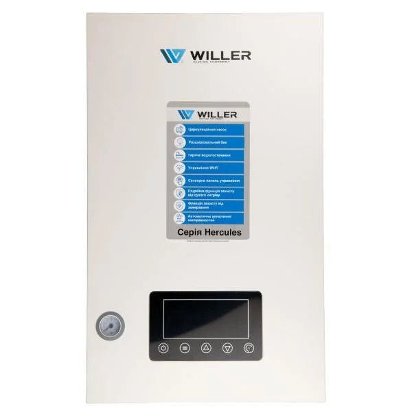 Котел електричний двуконтурний Willer Hercules WF DPT207 - 7.5 кВт