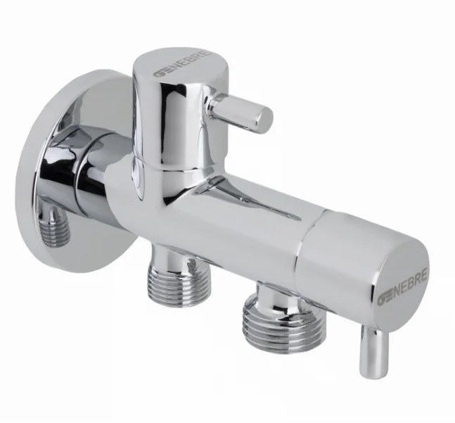 Двойной угловой вентиль GENEBRE 1/2" - 1/2" (310905)
