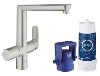 Смеситель для кухни GROHE Blue K7 Pure однорычажный, стартовый комплект