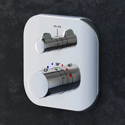 Змішувач термостат для ванни і душа Am.Pm Sensation, прихованого монтажу