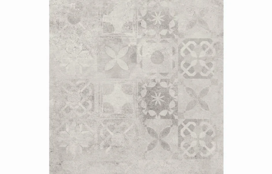 Плитка керамогранитная Softcement White Decor Patchwork RECT 597x597x8 Cerrad Плитка керамогранитная Softcement White Decor Patchwork RECT 597x597x8 Cerrad