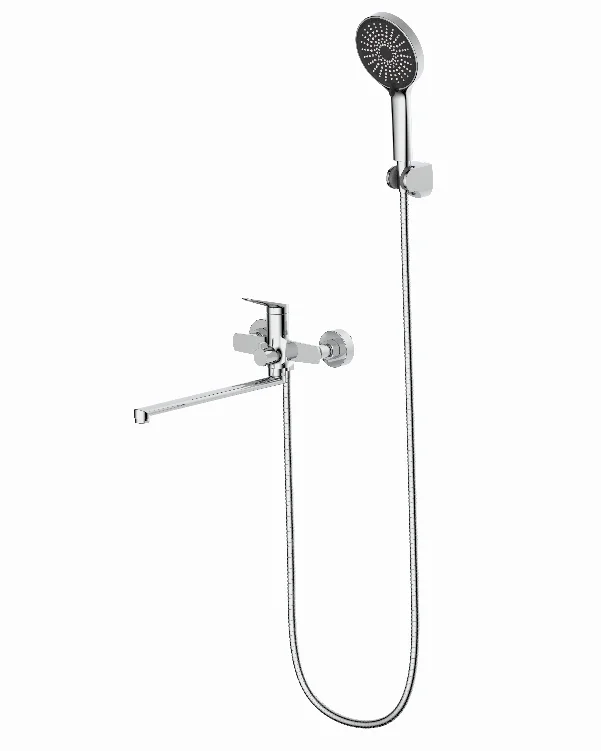 Змішувач для ванни в комплекті Fado Garda, колір: хром довгий