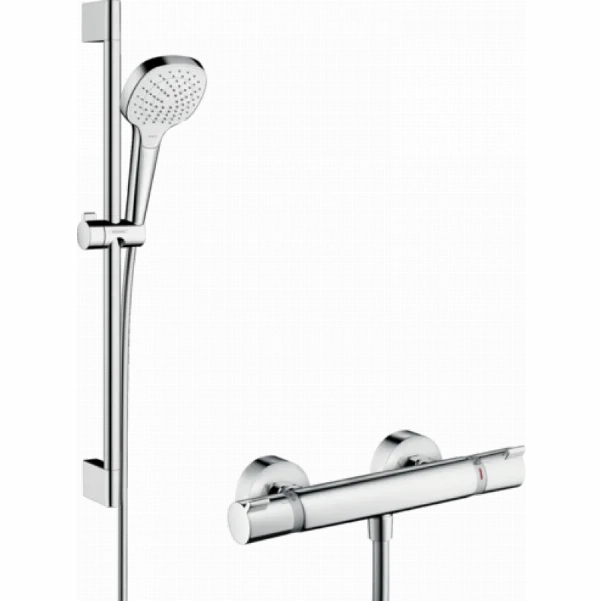 Душевой набор Croma Select E Vario/Ecostat Comfort Combi 0,65 м, белый/хром 27081400
