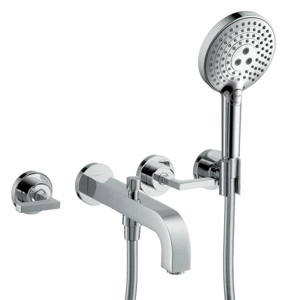 Змішувач настінний для ванни Axor Citterio, вентилі 90°