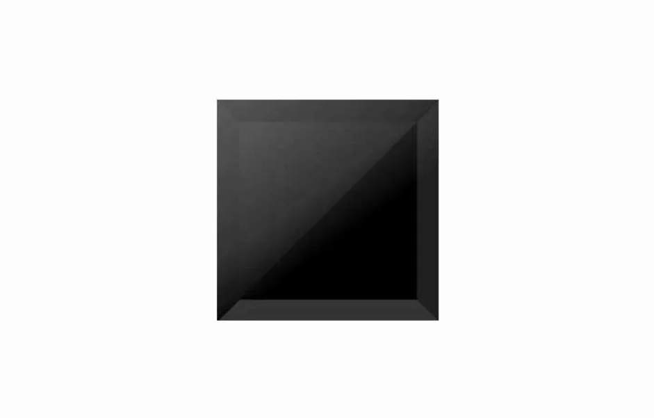 Декор Crystal Black Glass 150x150 Ceramika Color