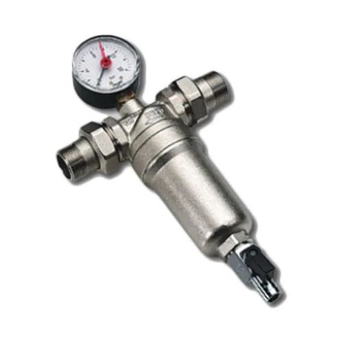 Самопромивний фільтр для води TIEMME Ø 1-1/4"×1-1/2" (для гарячої води, без манометра)