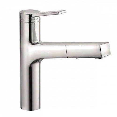 Смеситель Kludi Zenta 389810575 для кухонной мойки, выдвижной излив, хром