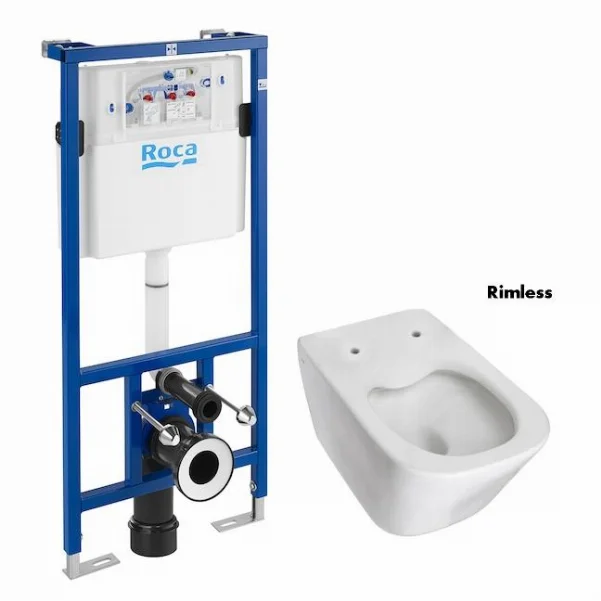 Комплект інсталяції ROCA Pro + підвісний унітаз ROCA Pro Rectangular