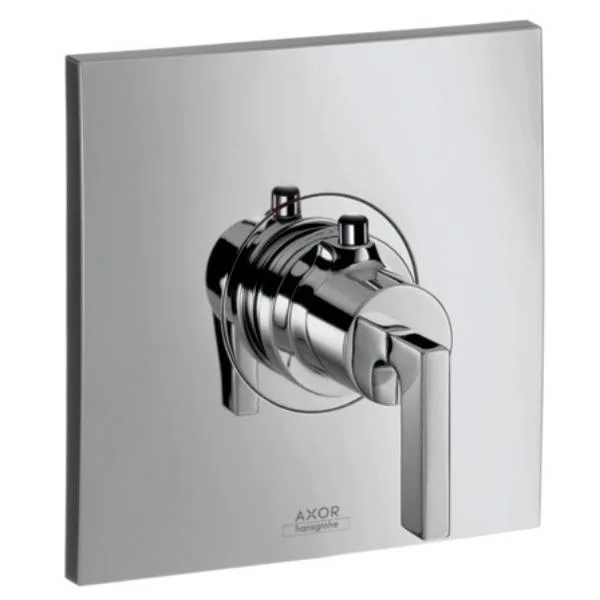 Смеситель-термостат для душа Axor Citterio Highflow, вентиль 90°