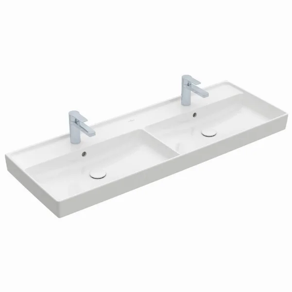 Раковина Villeroy & Boch Collaro 4A34D401 130*47 подвійна, білий альпін