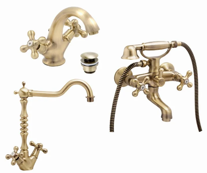 Набір для ванни і кухні GENEBRE NRC 04NRC-bath (68506094366+10021143+68526094366+68595094366)