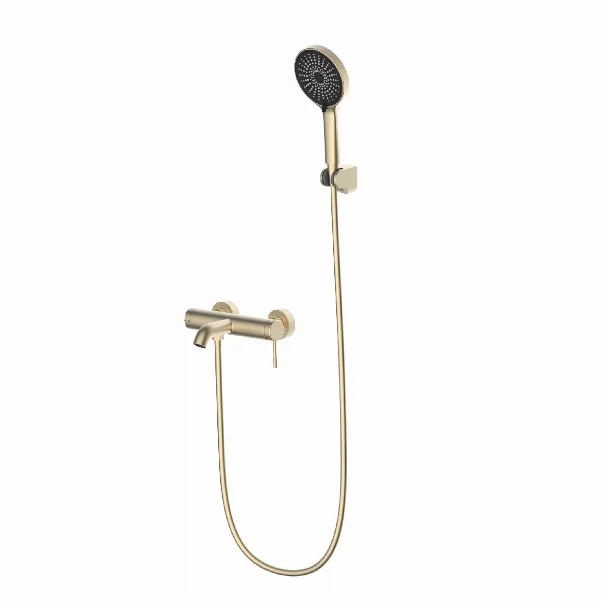 Змішувач для ванни в комплекті Fado Lira, колір: золотий матовий