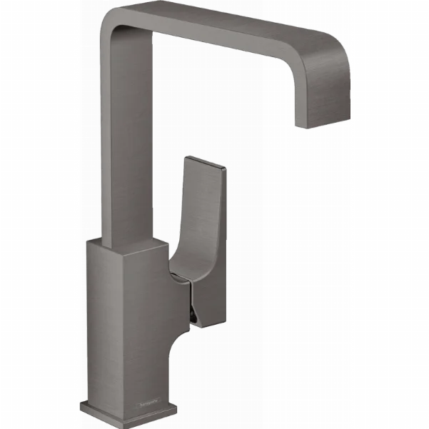 Смеситель Hansgrohe Metropol для раковины со сливным клапаном Push-Open 32511340 черный матовый хром