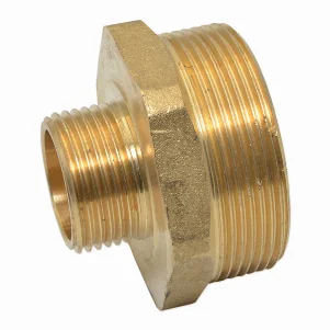 Ниппель редукционный латунный Pattaroni Ø 3/4"×1-1/2" наружная резьба