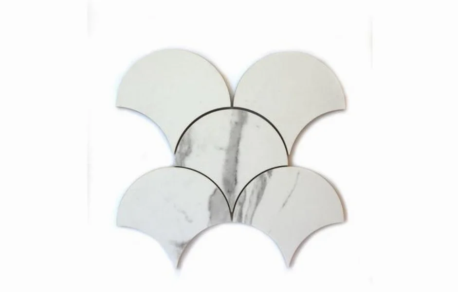 Мозаїка Scales CM 3115 SC Speccio Carrara 136x147x10 Kotto Ceramica