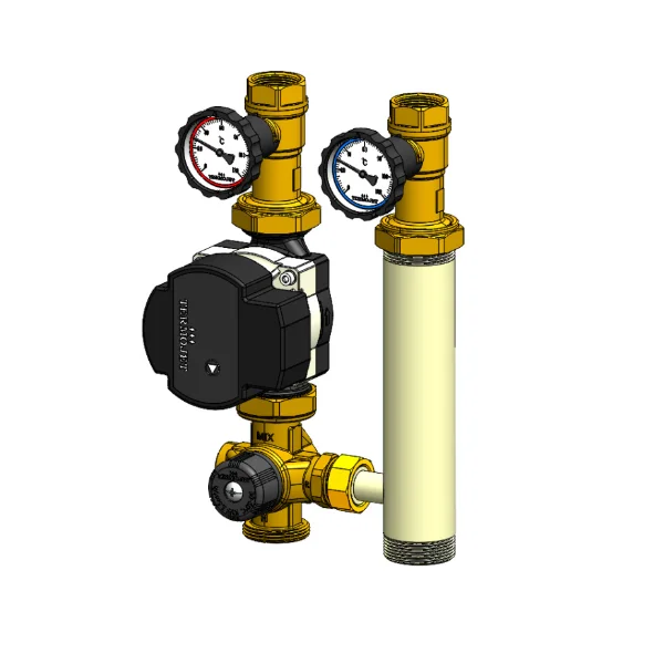 Насосна група Termojet НГ-39 Ø 1" з термокраном (без насосу, без ізоляції)
