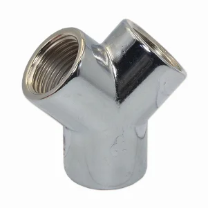 Трійник Y-подібний хром Pattaroni Ø 1/2" внутрішня різьба